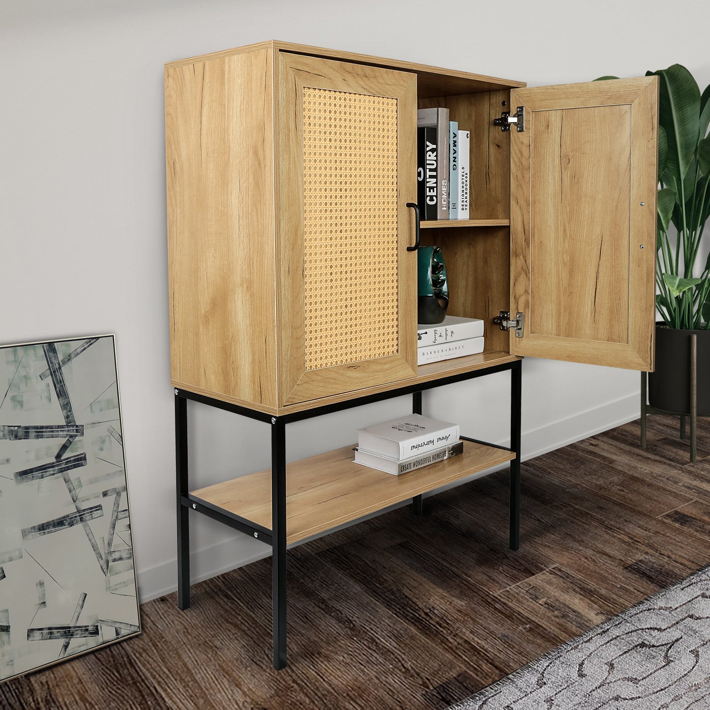 Levo Rattan Doors Free Standing Sideboard