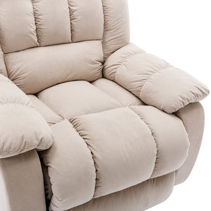 Parsons Power Recliner with Massage Function - Beige