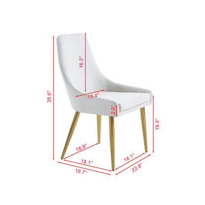 Dixon Fabric Dining Chairs (Set of 2) - White