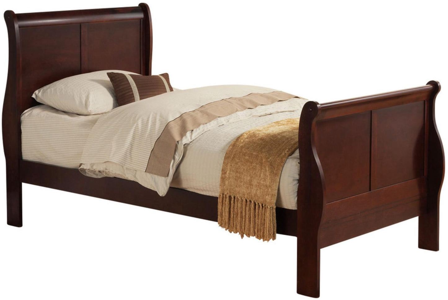 Louis Philippe Twin Bed - Cherry