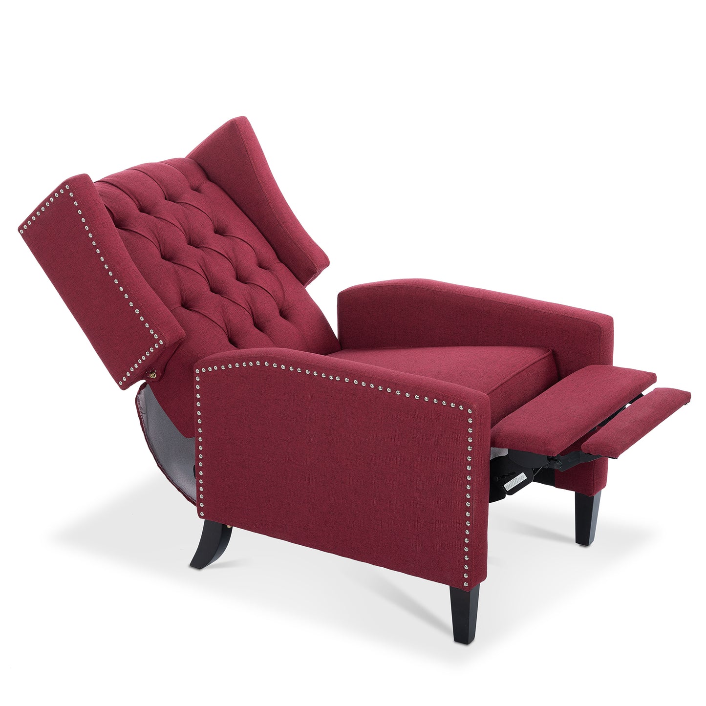 Nix Wide Manual Wing Chair Recliner - Red