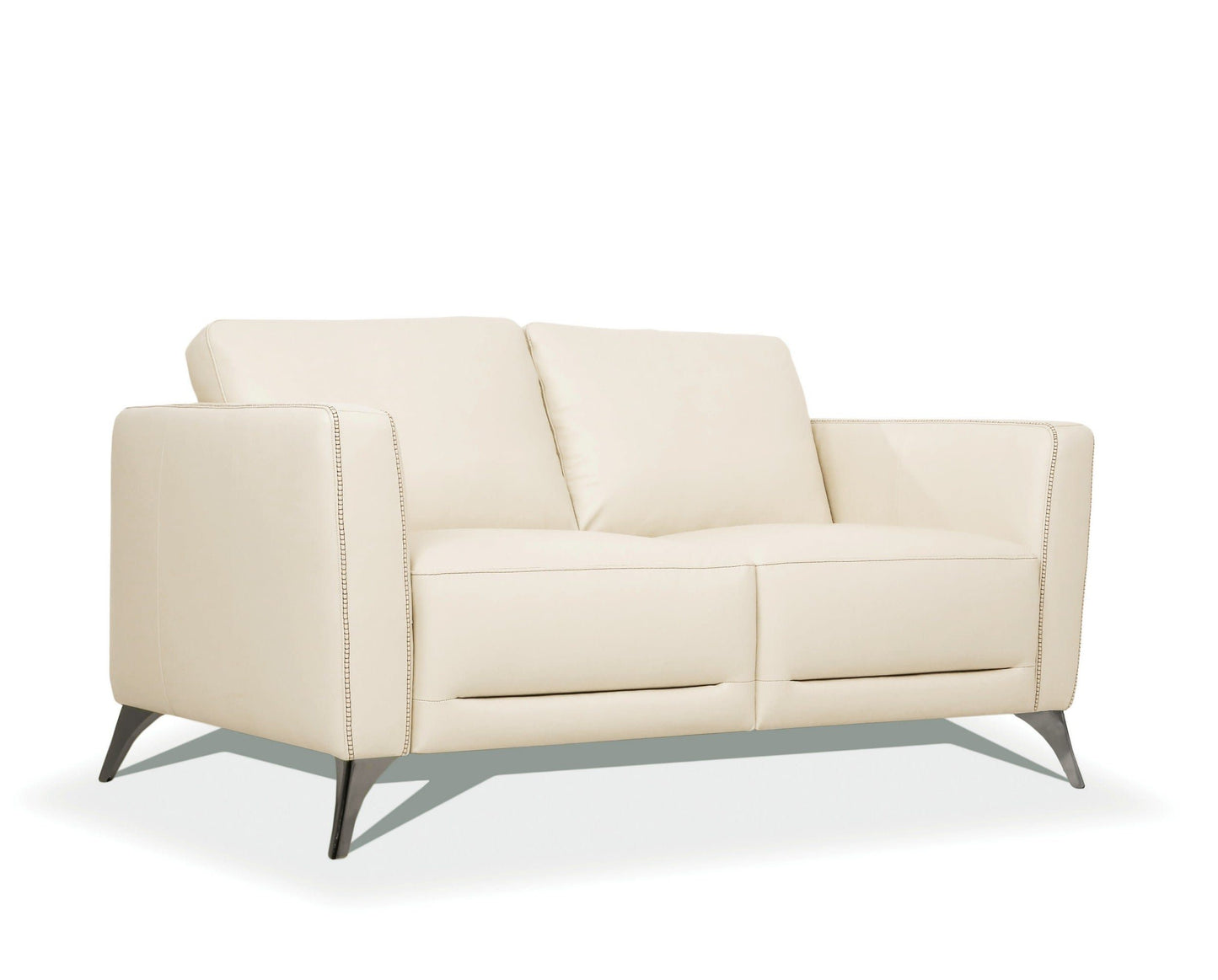 Malaga Leather Loveseat - Cream