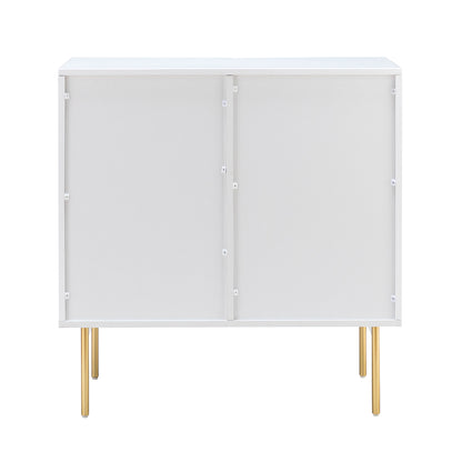 Knossos 30" Tall 2-Door Accent Cabinet - White