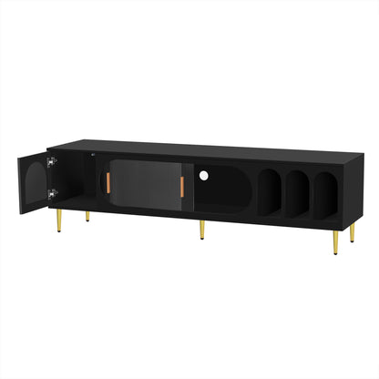 Jona TV Stand Entertainment Center - Black