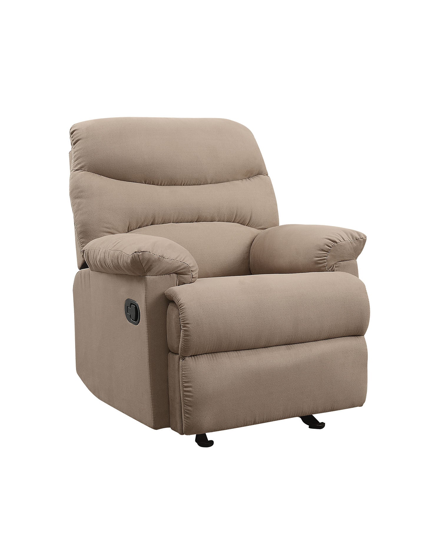 Zamora Glider Recliner with Pillow Top Armrest - Light Brown