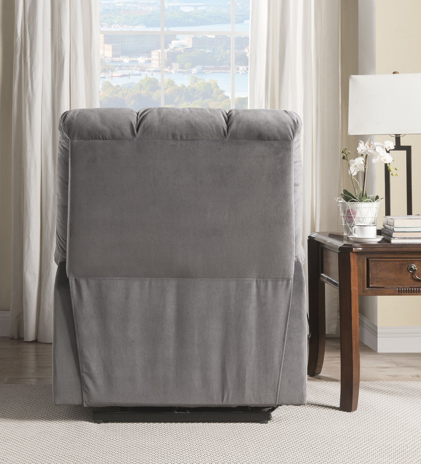 Luca Power Lift Recliner with Massage - Gray