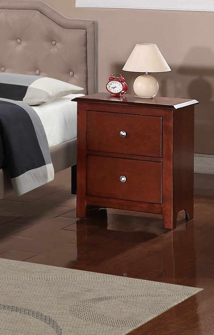 Bella Wooden Nightstand - Cherry