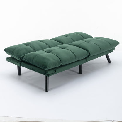 Vega Convertible Folding Modern Sofa Bed - Emerald