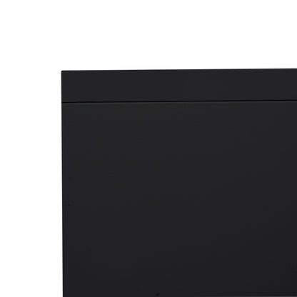 Metro Wall Mounted Floating 80" TV Stand with 20 Color LED - Black+Grey