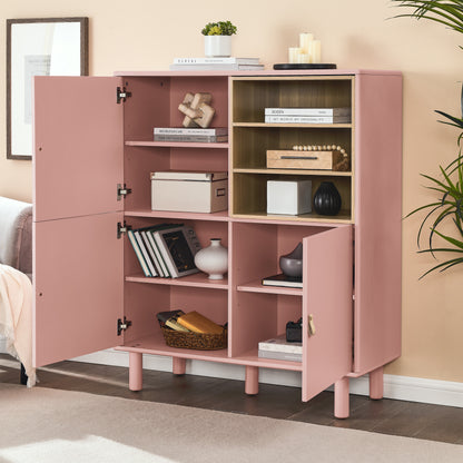 Giga Storage Wooden Cabinet - Pink