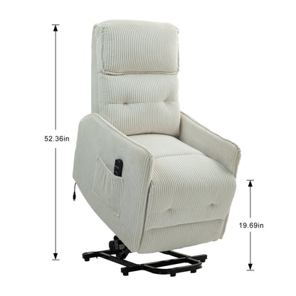 Fraser Electric Recliner Chair - Beige