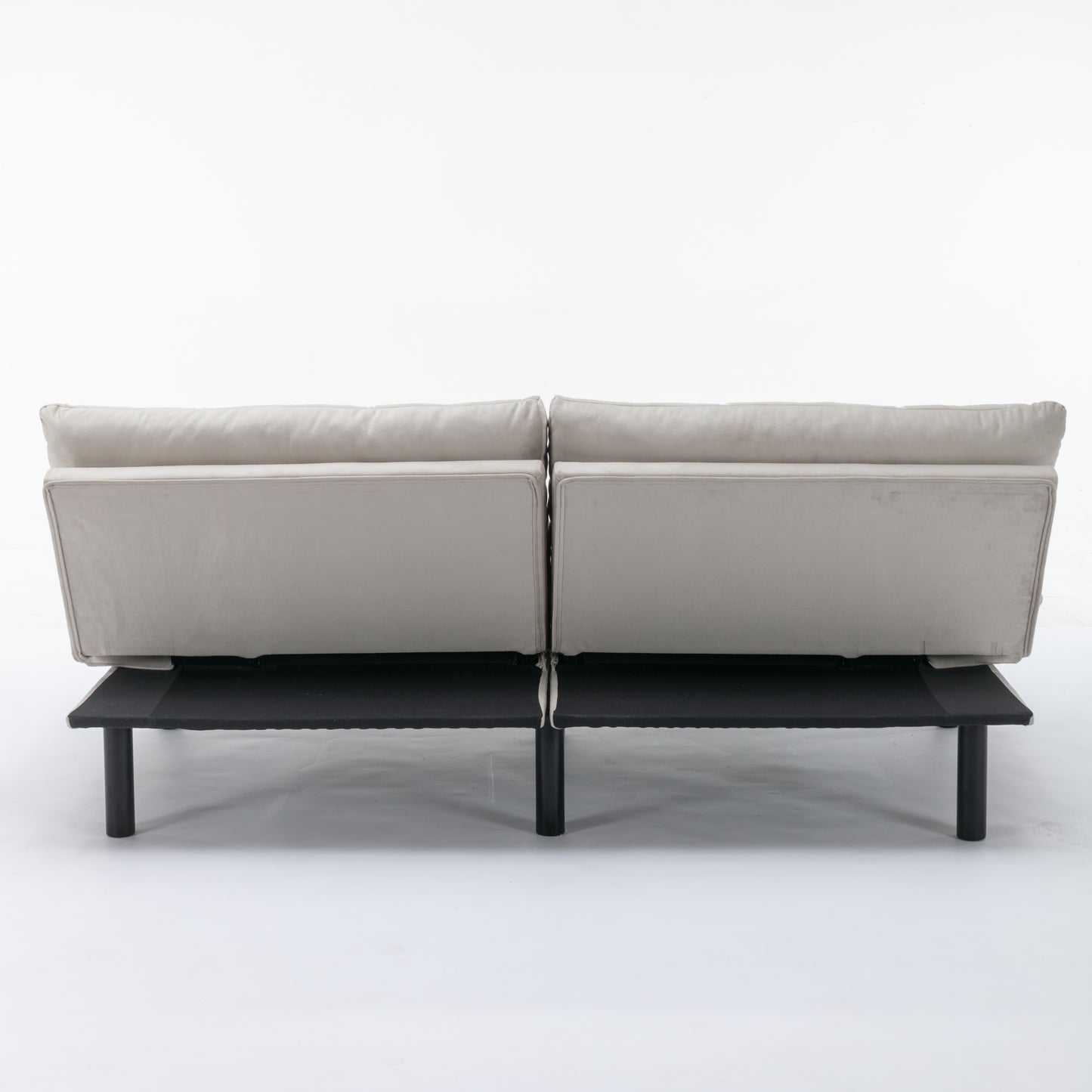 Vega Convertible Folding Modern Sofa Bed - Cream