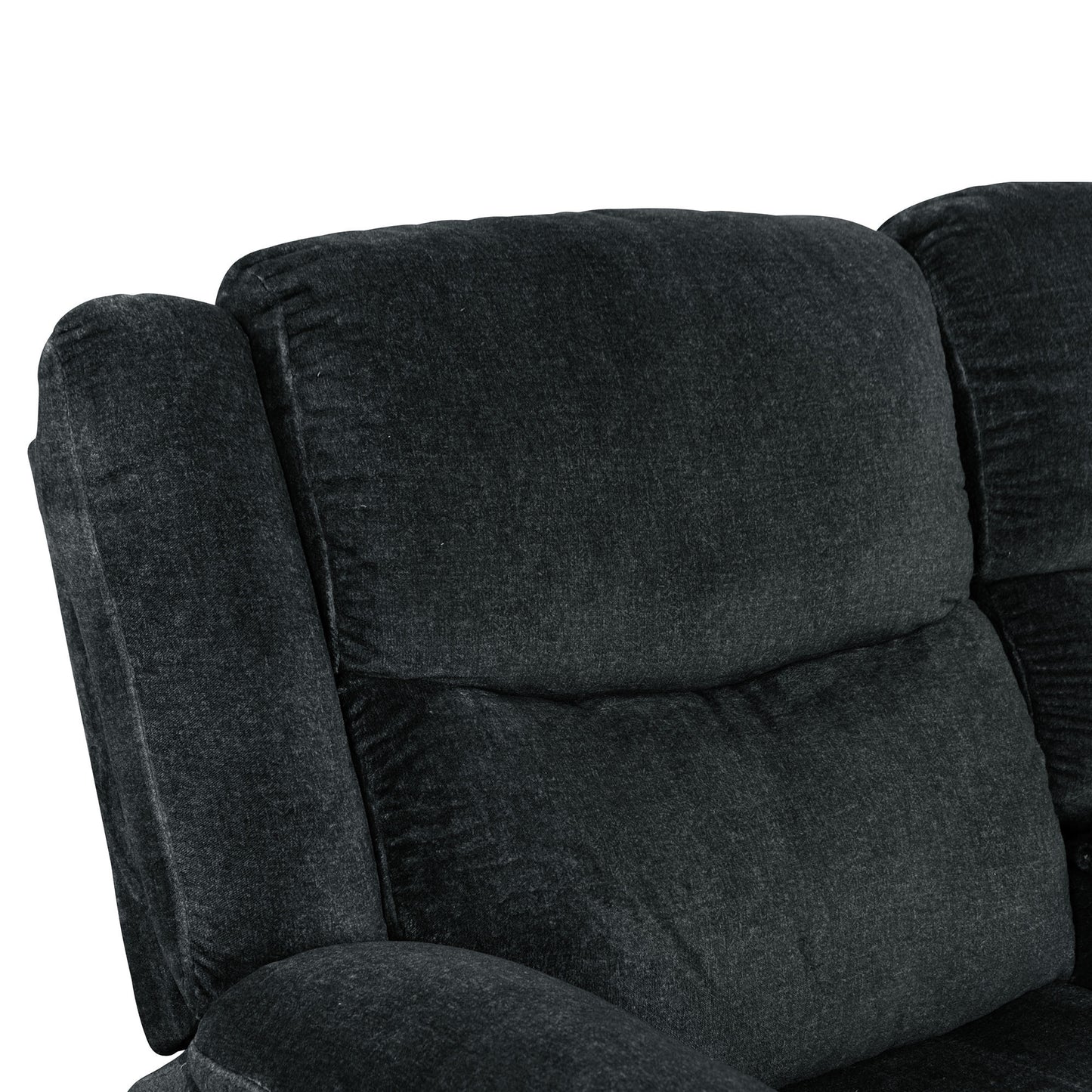 Venassa Manual Reclining Sofa with  Storage - Dark Blue