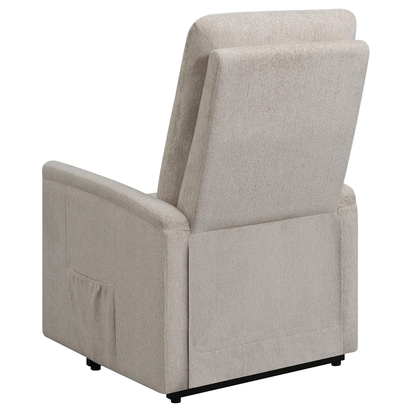 Lennox Power Lift Recliner with Storage Pocket - Beige