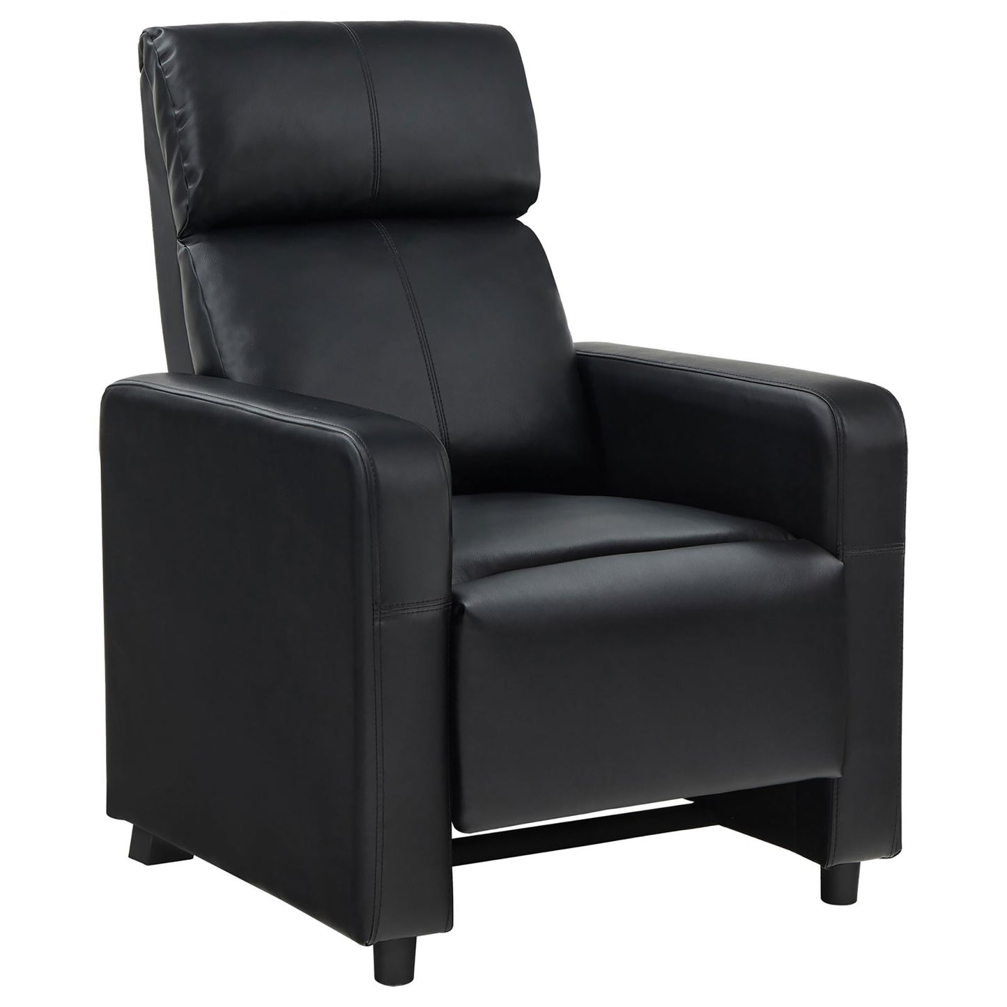 Austin Push-Back Recliner - Black