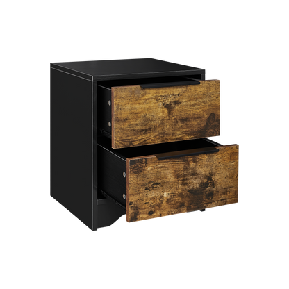 Eleanor Wooden Nightstand - Black