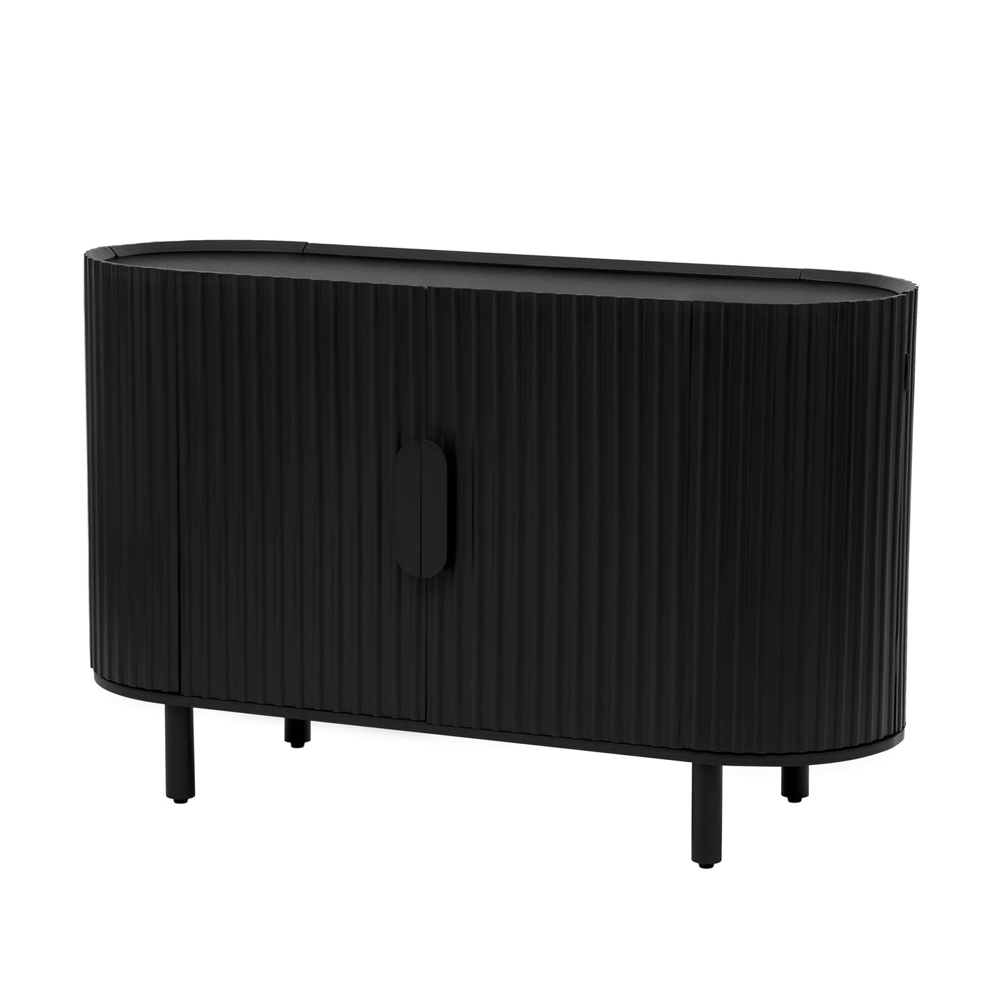 U Storage Sideboard Cabinet - Black