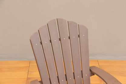 Tomi Patio Polystyrene Adirondack Chair - Brown