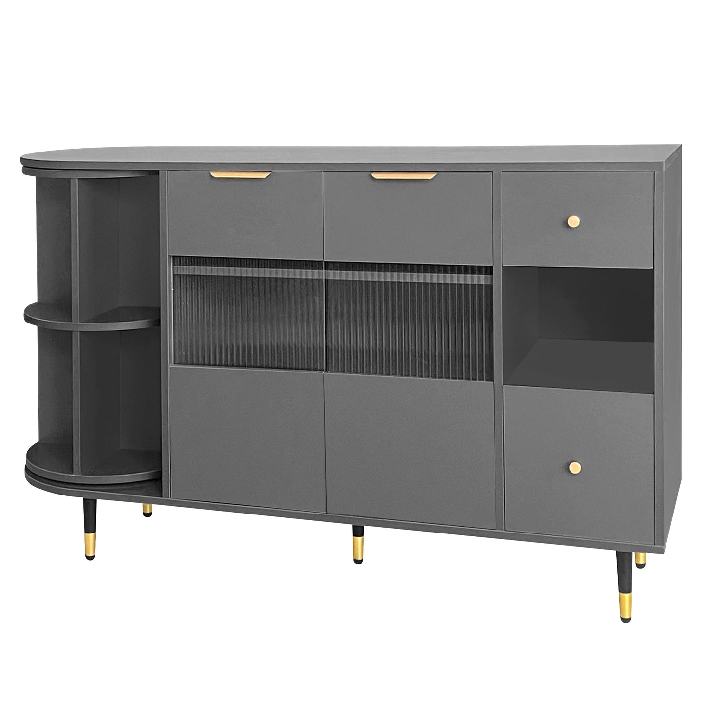 Greta Sideboard Buffet Cabinet - Gray