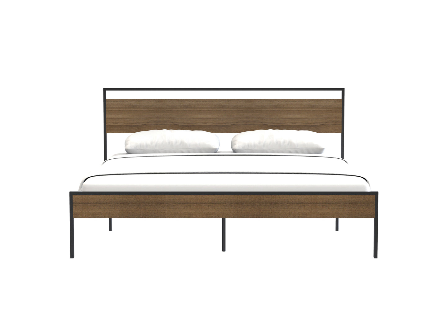 Ceres King Size Metal Bed - Cinnamon