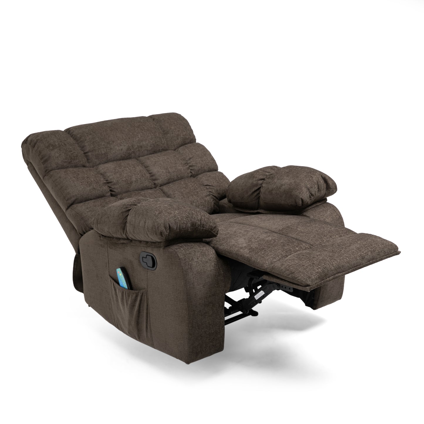 Jovan Power Recliner with Massage - Brown