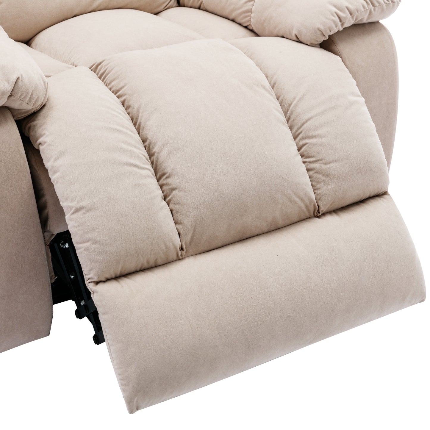 Parsons Power Recliner with Massage Function - Beige