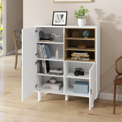 Giga Storage Wooden Cabinet - White