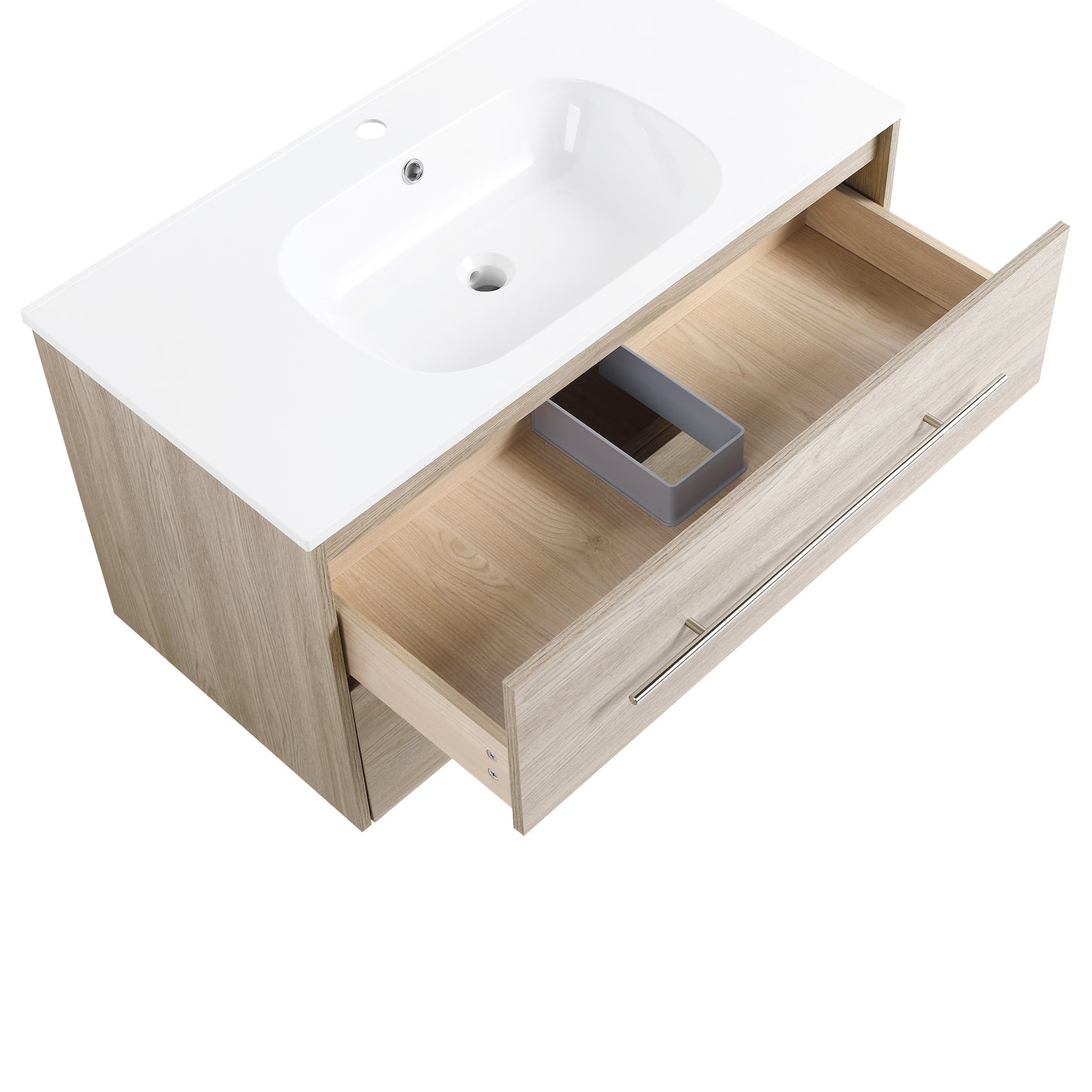 36 Inch Wall Mounted Bathroom Vanity(KD-Packing)-BVC04936WEO