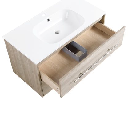 36 Inch Wall Mounted Bathroom Vanity(KD-Packing)-BVC04936WEO