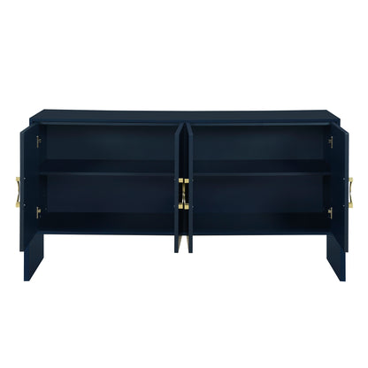 O II Metal Handle Storage Cabinet - Navy Blue