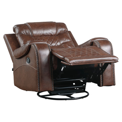 Baxter Swivel Glider Reclining Chair - Brown