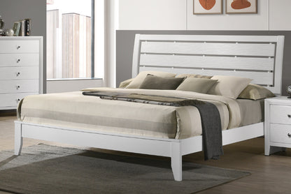 Winston King Size Bed - White