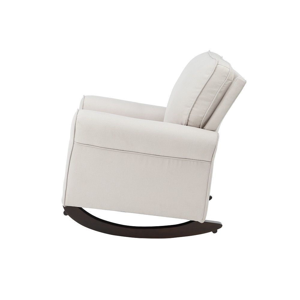 Elvin Fabric  Rocking Chair - Beige