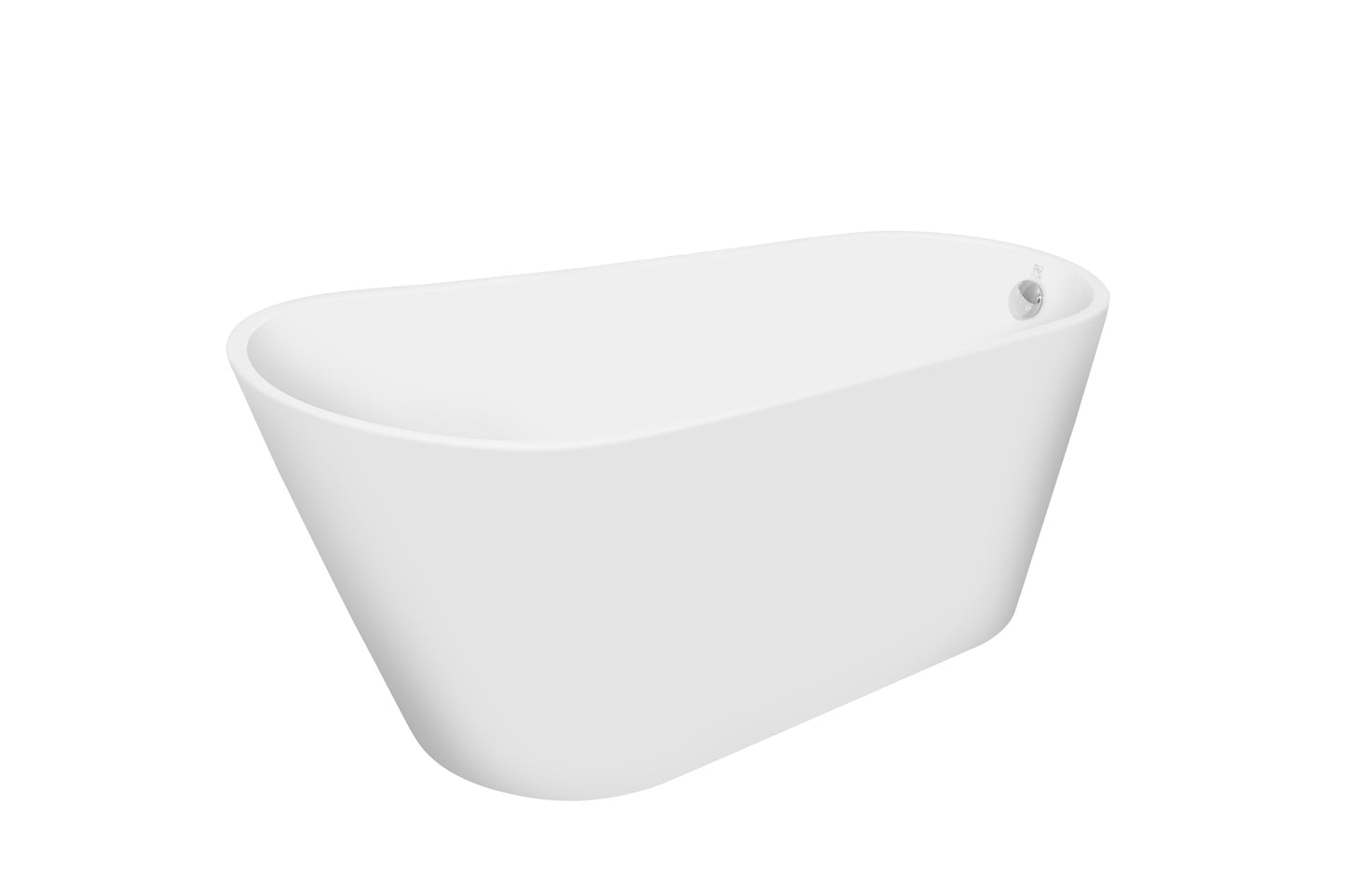 Kriss 79" Acrylic Freestanding Bathtub with Bottom Anti-Slip  - Gloss White