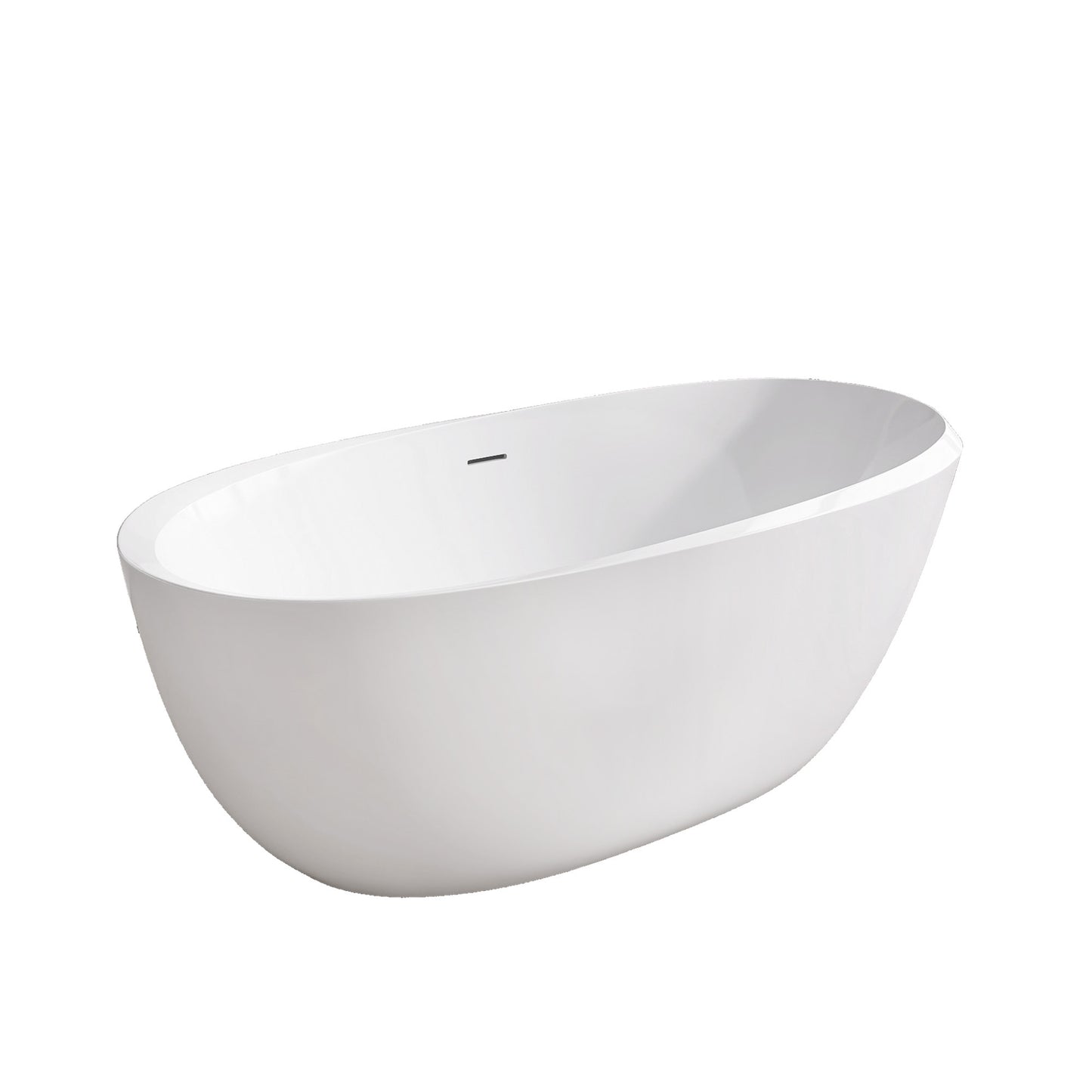 Mody 67" Acrylic Freestanding  Soaking Bathtub - Gloss White