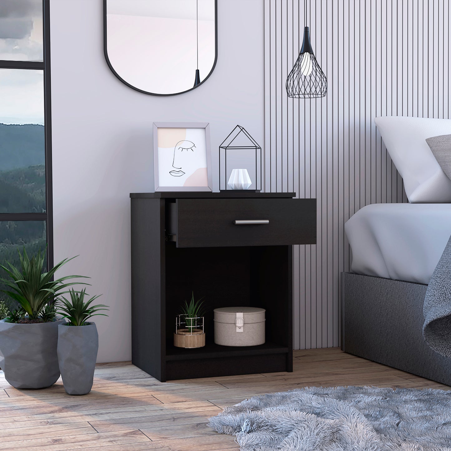 Merimac Nightstand - Black