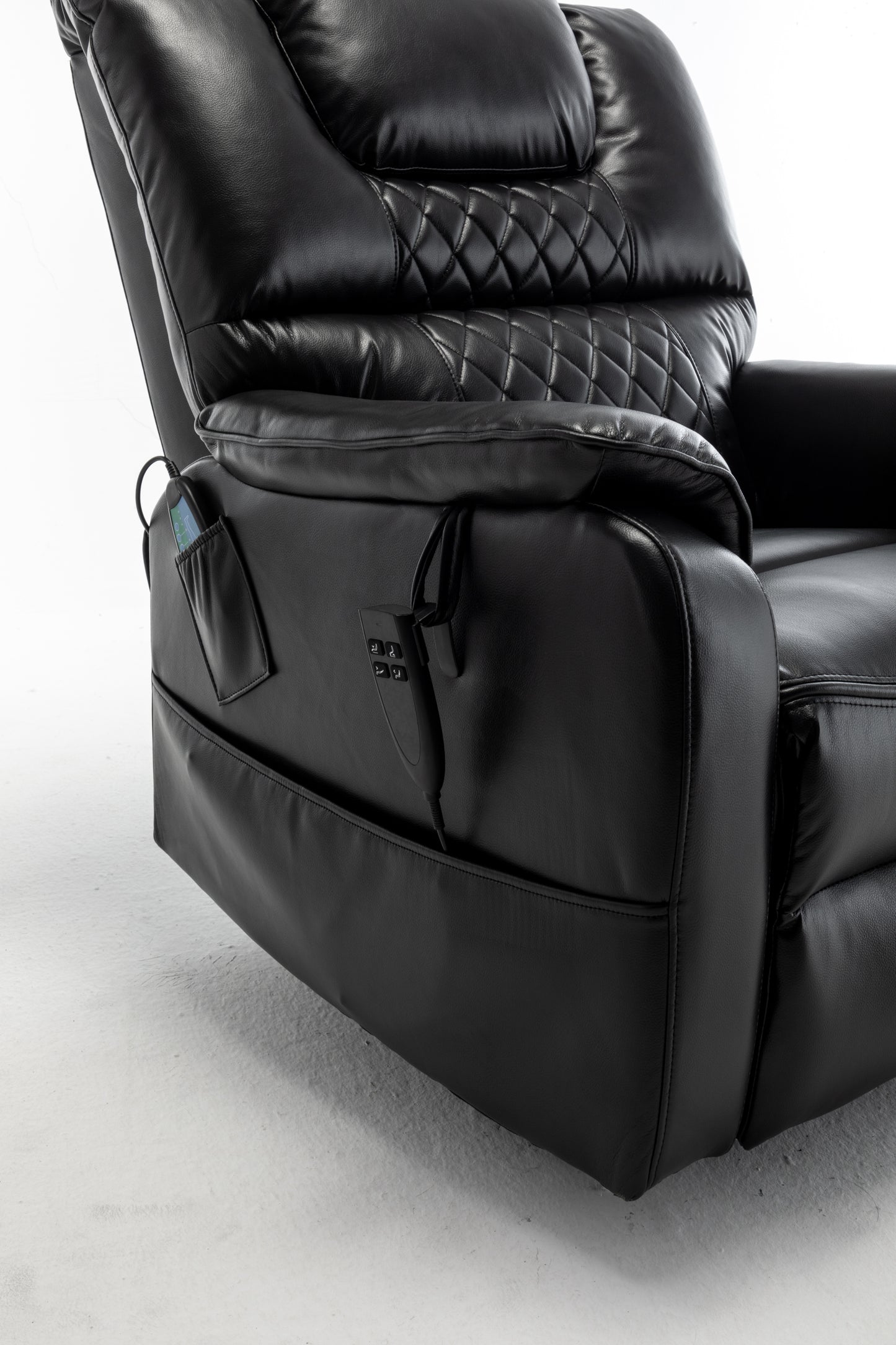 Eriga Power Lift Recliner Chair (180 degree lying flat) - Black