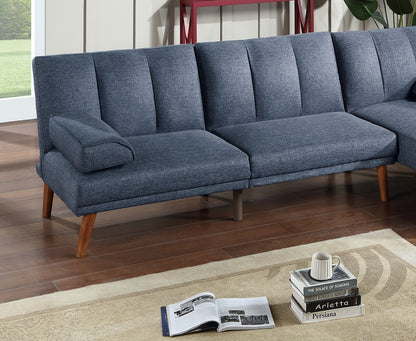 Jensen 2pc Sectional Sofa Set - Navy Blue