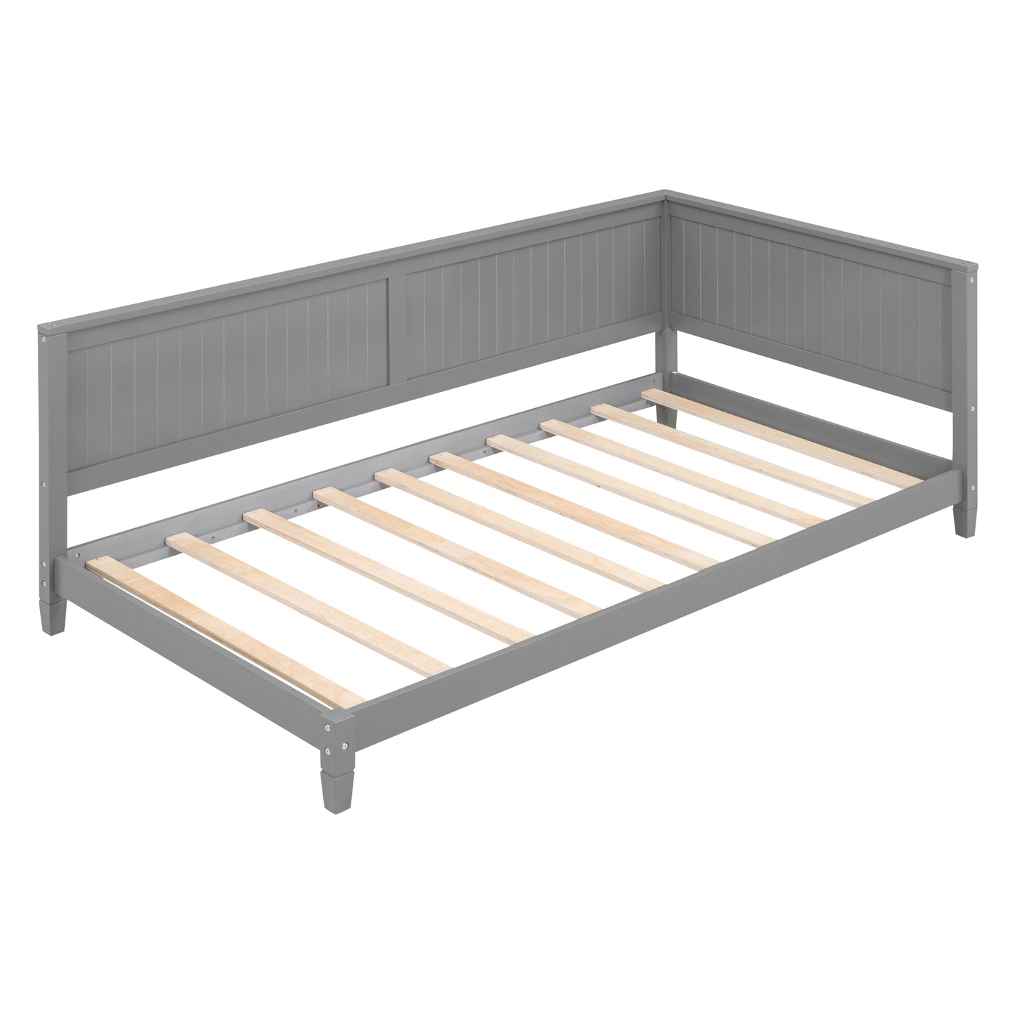 Lou Twin Size Wooden Daybed - Gray