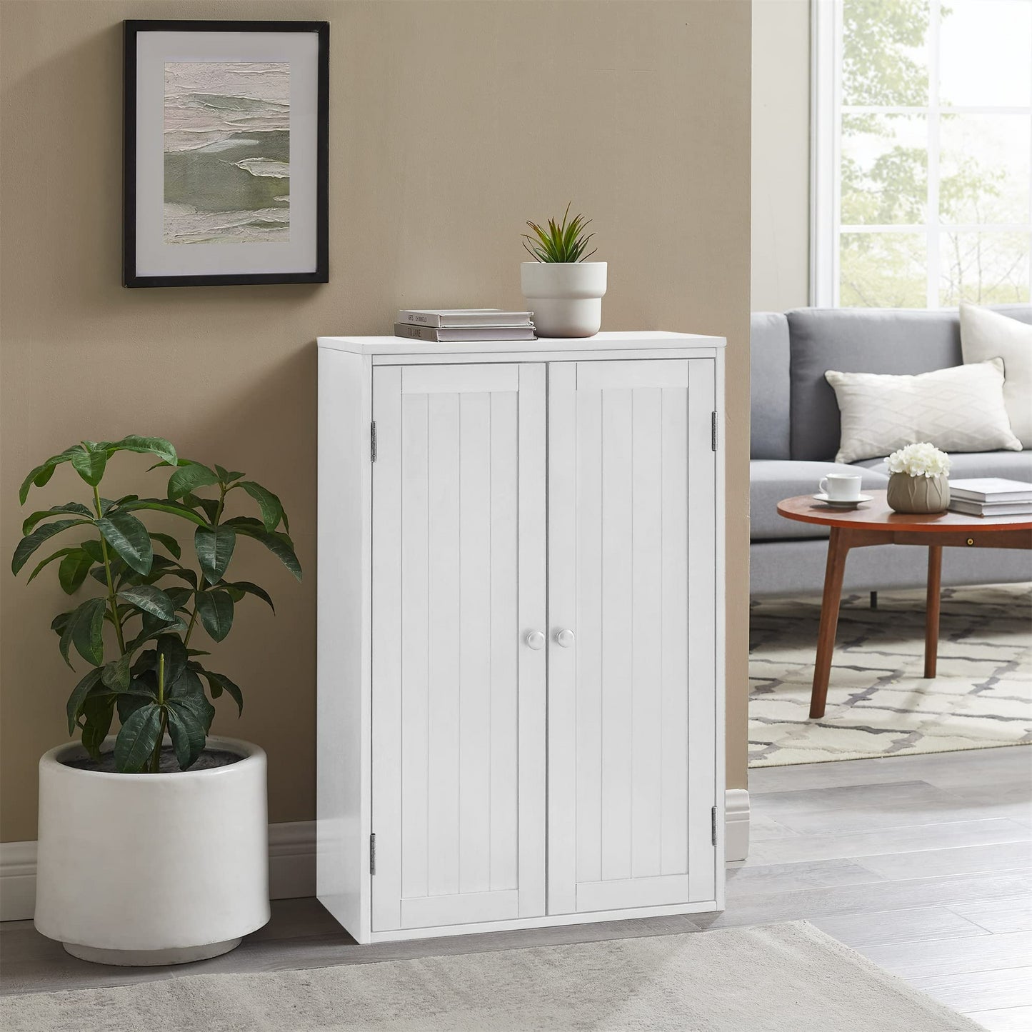 Leona Storage Cabine - White