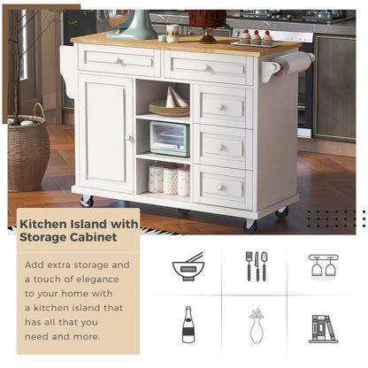 Pantry Mate Kitchen Cart - White