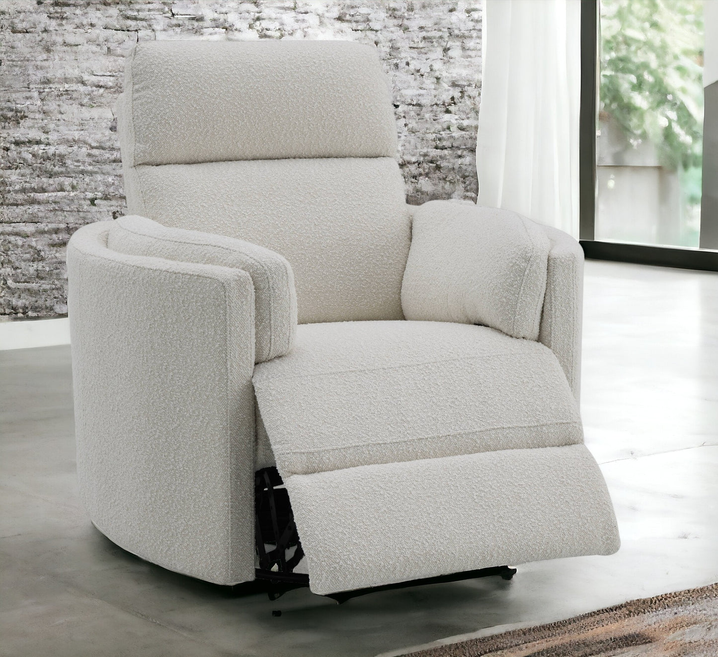 Sagen Swivel Recliner Chair - Beige