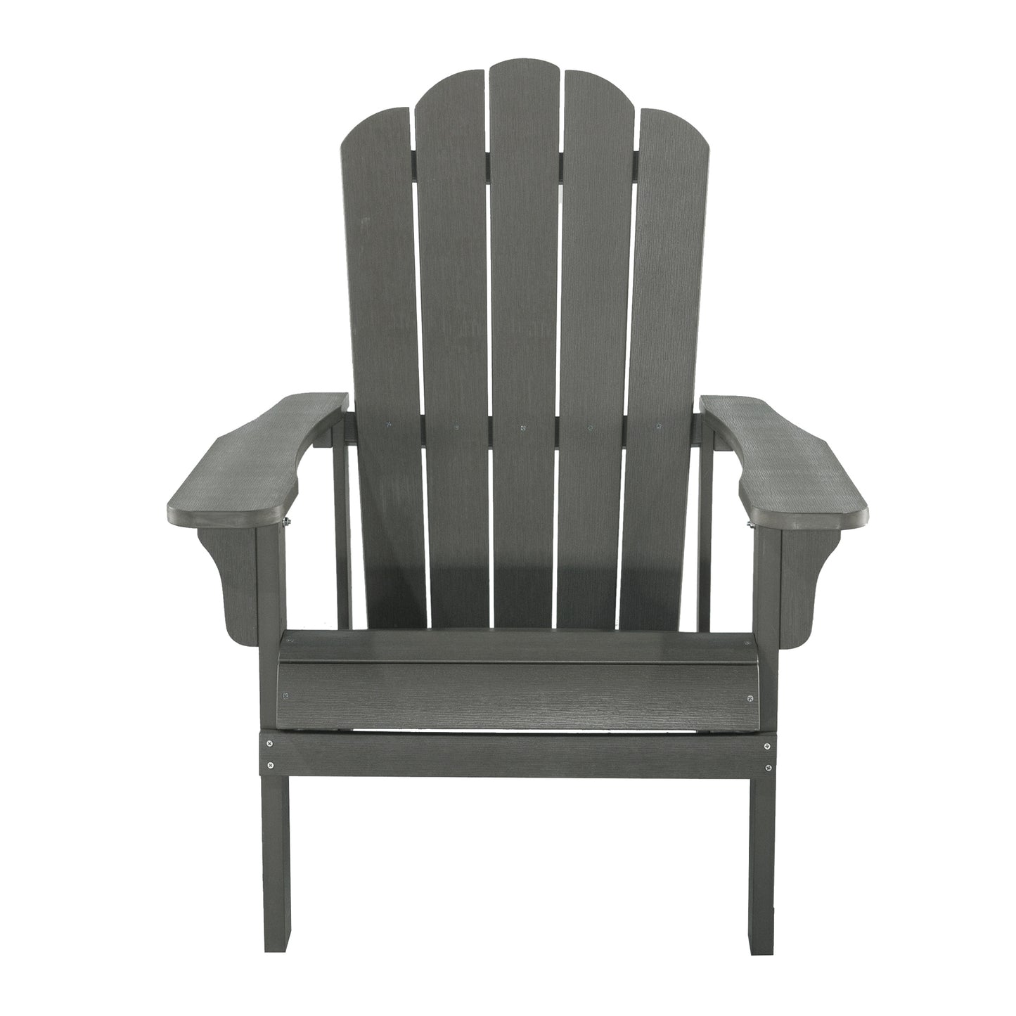 Key West Outdoor Plastic Wood Adirondack Chair - Gray