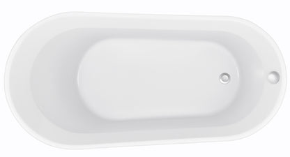 Omex 69"  Acrylic Freestanding Soaking Bathtub  - White