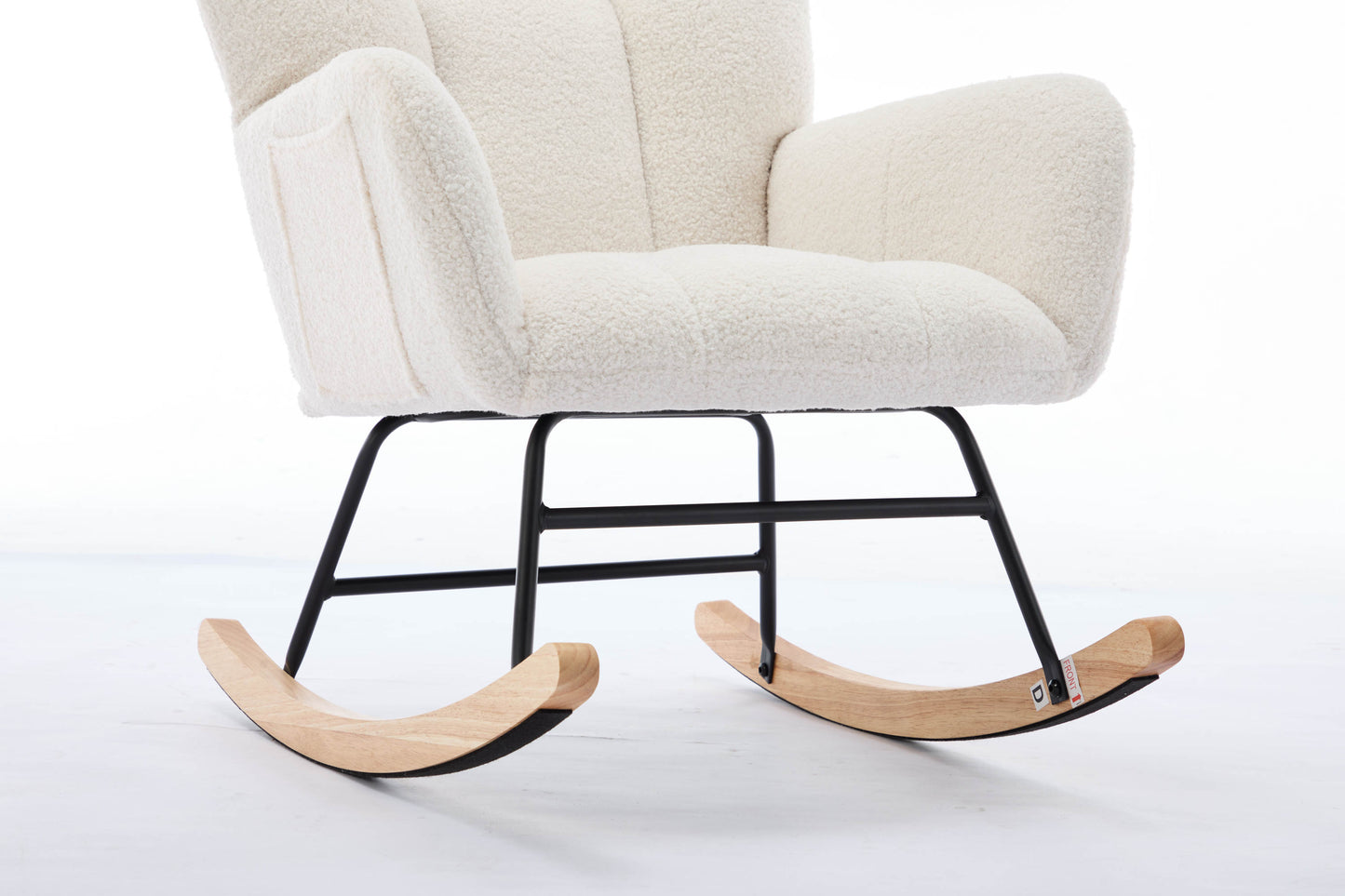 Hari Modern Nursery Rocking Chair - White