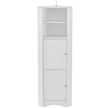 Skyward Bathroom Corner Cabinet - White