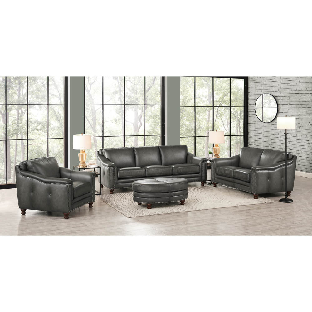 Belfast Top Grain Leather Loveseat