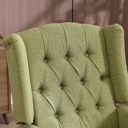 Davina Swivel Rocking Recliner Chair - Olive Green