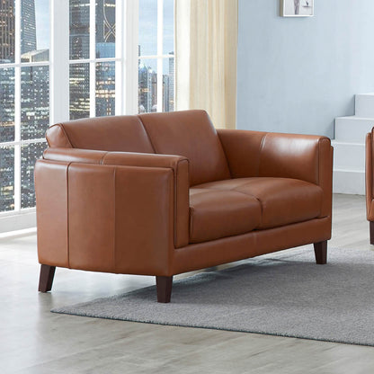 Maui Leather Loveseat