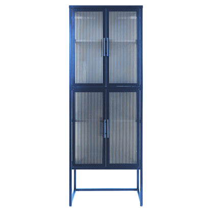 Nera II Tempered Glass Cabinet - Blue